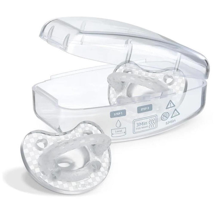 2 Chupetas Chicco Physioforma Soft Crystal em Silicone 16-36m