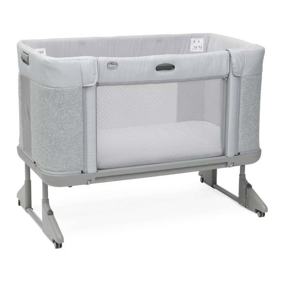 Next2Me Forever Ash Gray Cross Co-Sleeping Bed