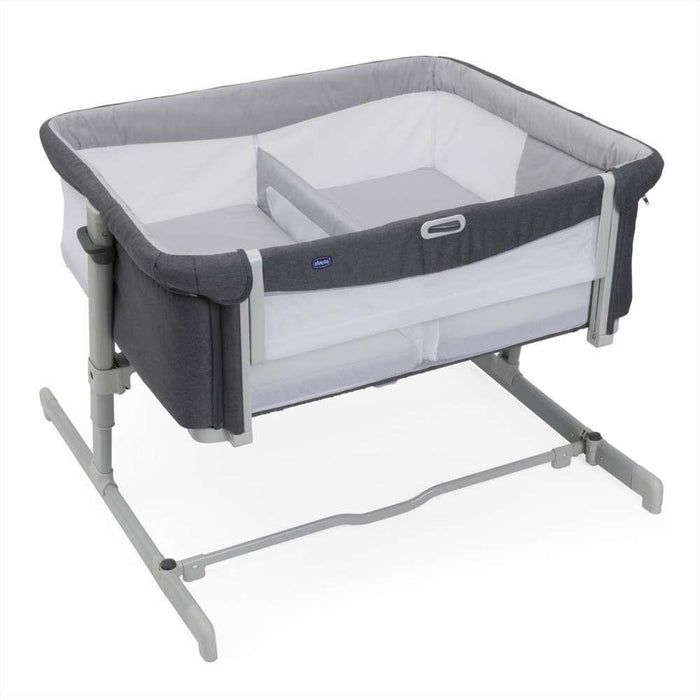 Next2Me Twins Magnet Grey Crib for Twins
