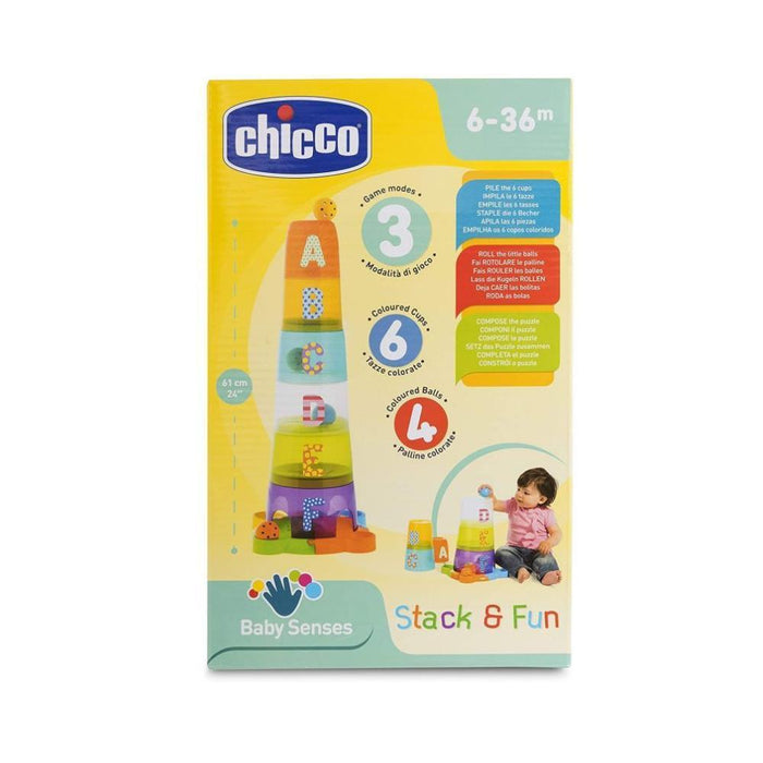 Torre Colorida com Copos Empilháveis Chicco