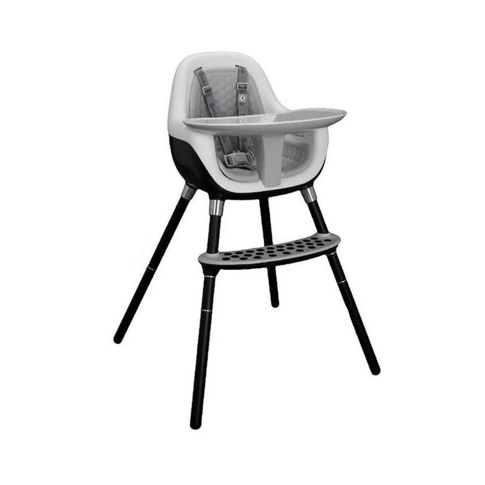 Silla alta Bumbo número 5, color gris claro, 2 en 1