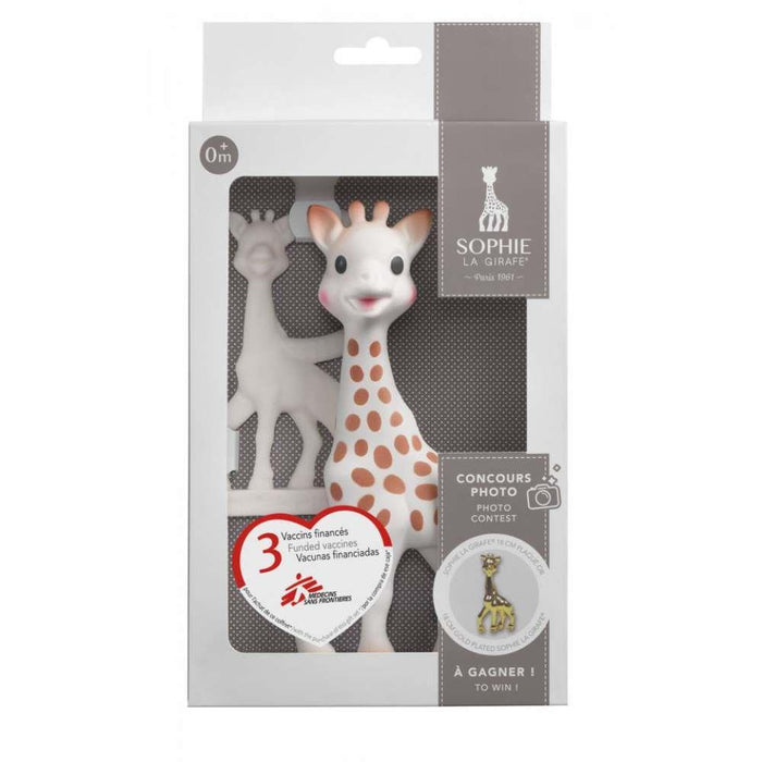 Sofia Giraffe + 100% Hevea teething ring