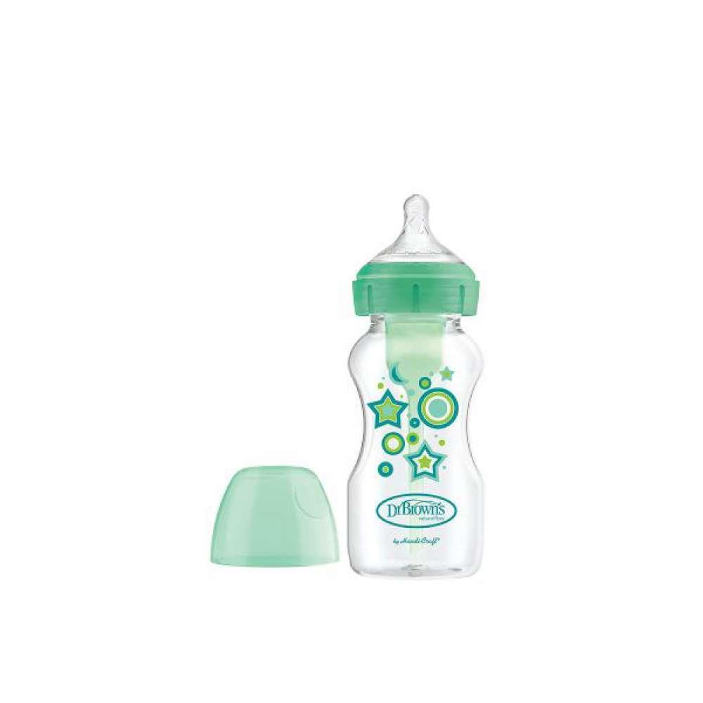 Dr Browns Biberão Options Boca Larga 270ml Verde