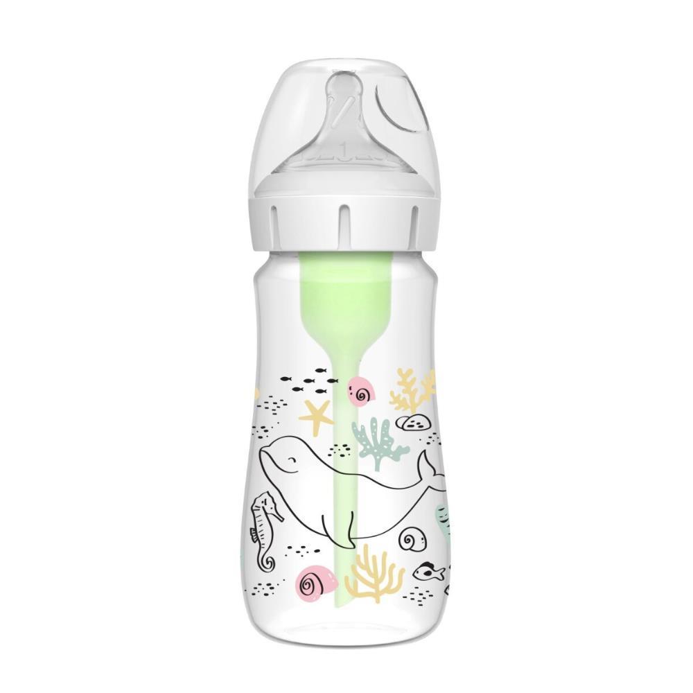 Biberão Options Boca Larga Oceano 270ml 0+