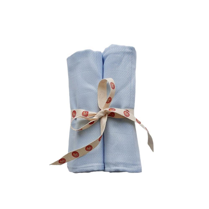 Pack 2 Fraldas/Musselinas Funny Duck em Algodão Azul 70x70 cm