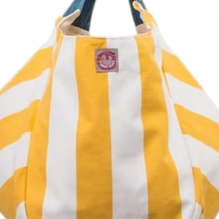 Bolsa de Verão Funny Duck Riscas Amarelo
