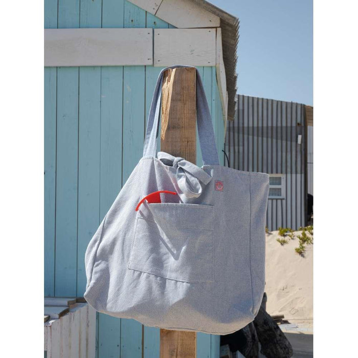 Bolsa de playa Funny Duck XL Algodón Azul