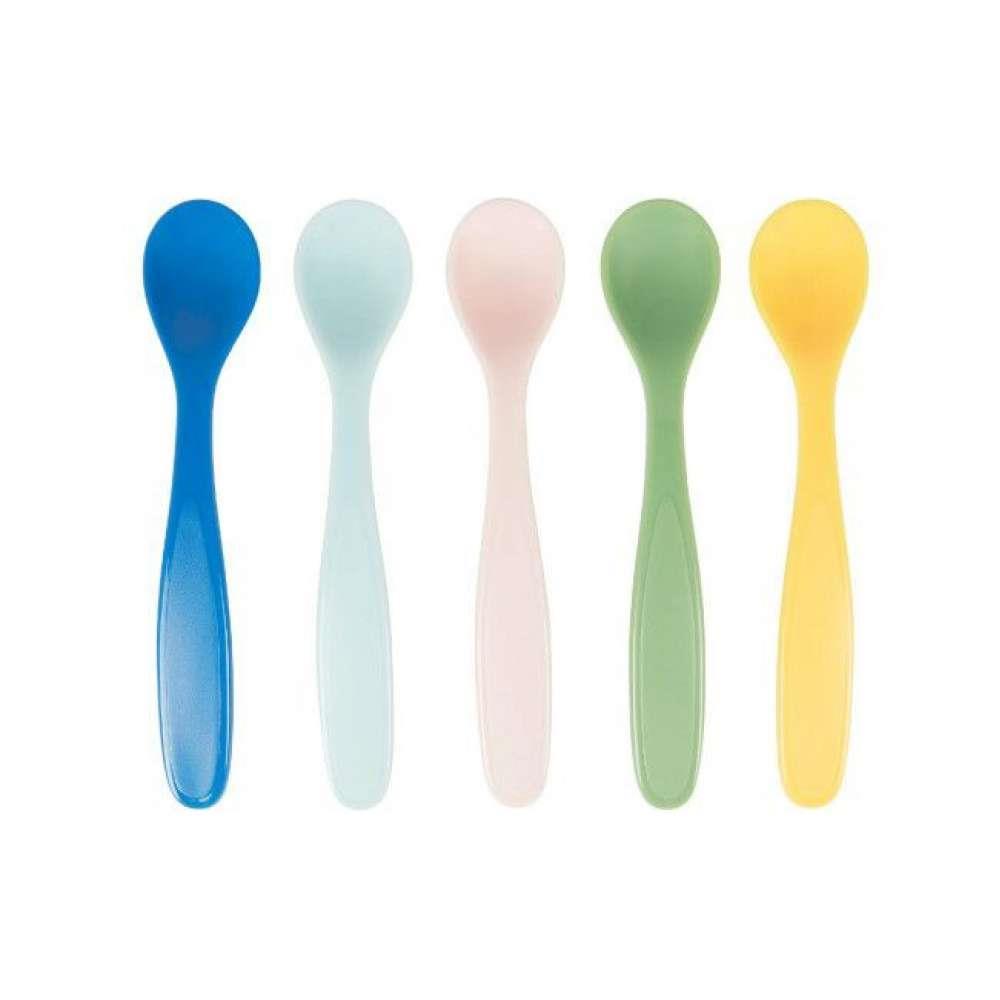 5 cucharas flexibles para bebés de 4 meses o más