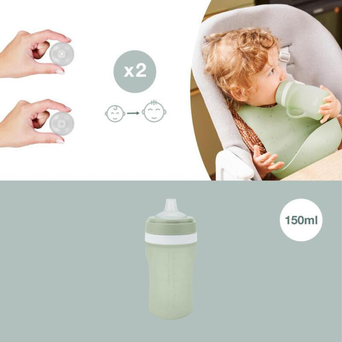 Garrafa em Silicone Babymoov Green 150ml