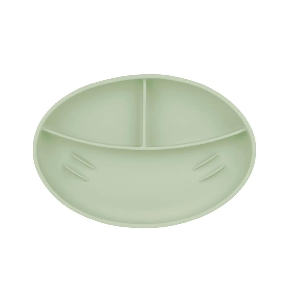 Prato em Silicone com Divisórias Babymoov Green