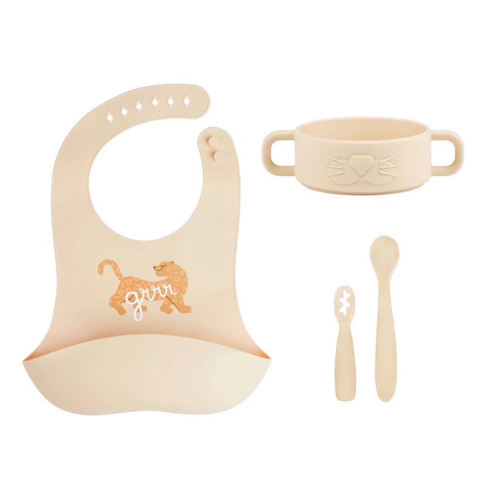 Set de primeras comidas de silicona Babymoov Mini Roar