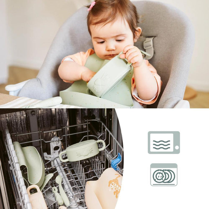 Conjunto Primeiras Refeições em Silicone Babymoov Mini Arty