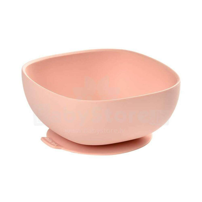 Béaba Cuenco de Silicona con Ventosa Rosa Claro