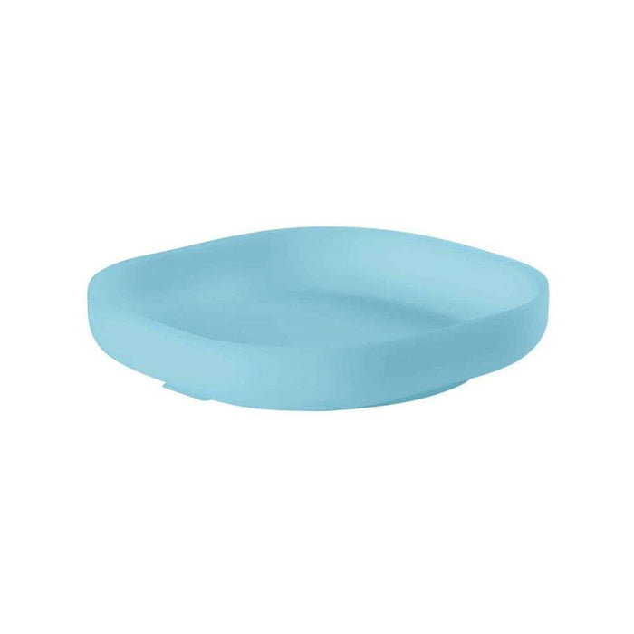 Béaba Plato de Silicona con Ventosa Azul Claro