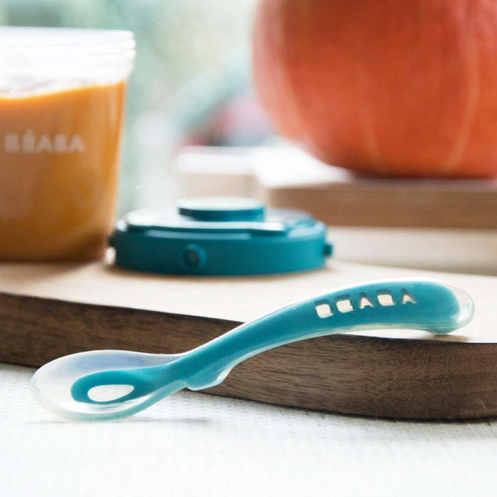 Beaba Colher Ergonómica Soft Silicone 2a Idade Azul