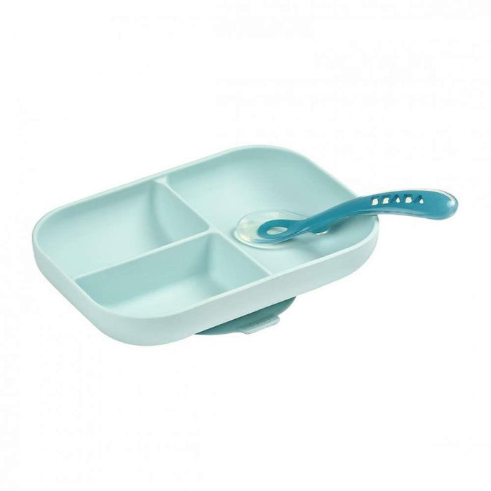 Béaba Set Comida Silicona 2 Piezas Azul