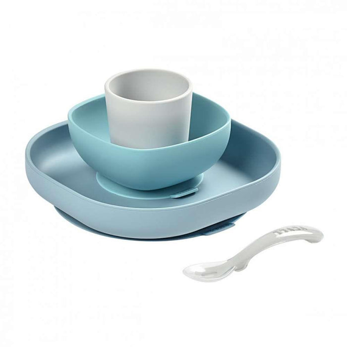 Béaba Set Comida Silicona Eucalipto 4 Piezas