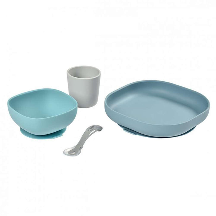 Béaba Set Comida Silicona Eucalipto 4 Piezas