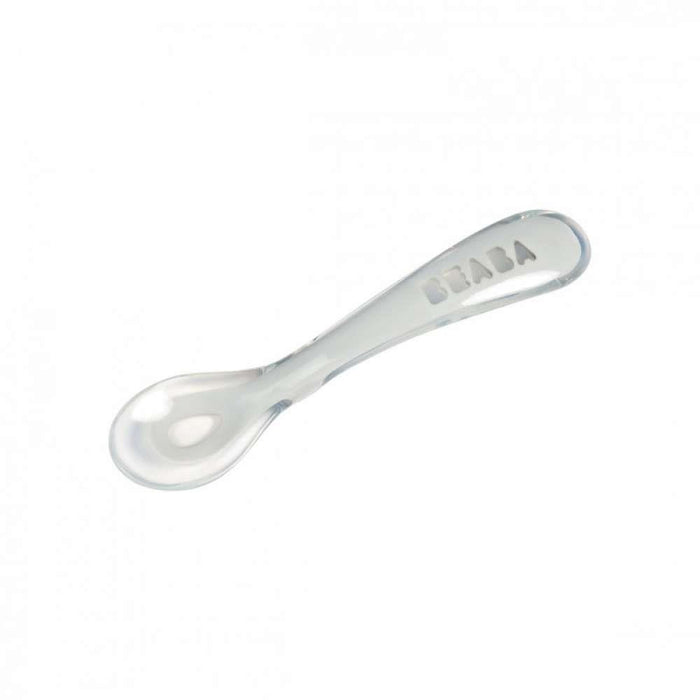 Béaba Cuchara Ergonómica Silicona Suave 2ª Edad Gris