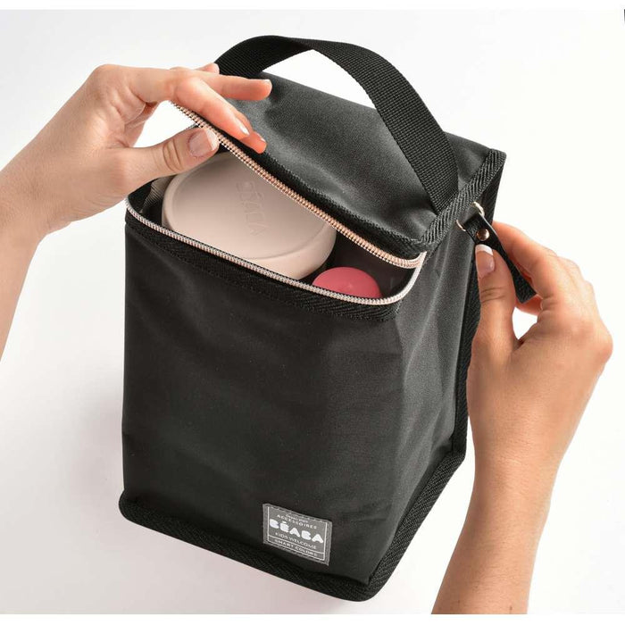 Bolsa Térmica Béaba Negro y Oro Rosa