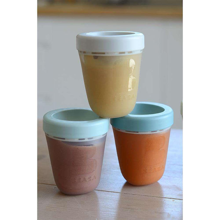 Béaba Vaso Dosificador Silicona con Tapa Jungle 3 Unidades