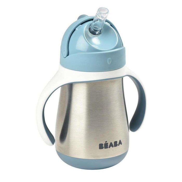 Béaba Taza Metálica con Pajita Windy Blue