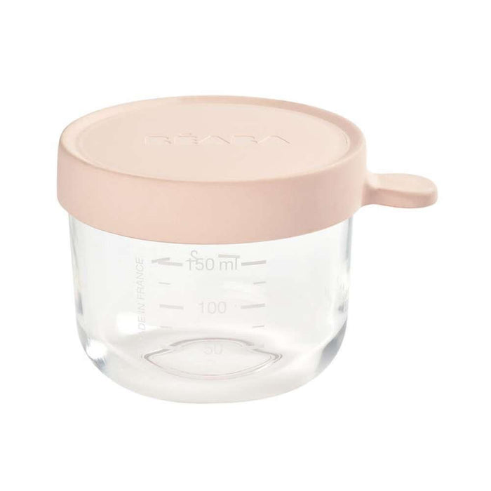 Béaba Recipiente Hermético para Alimentos de Vidrio 150ml Rosa