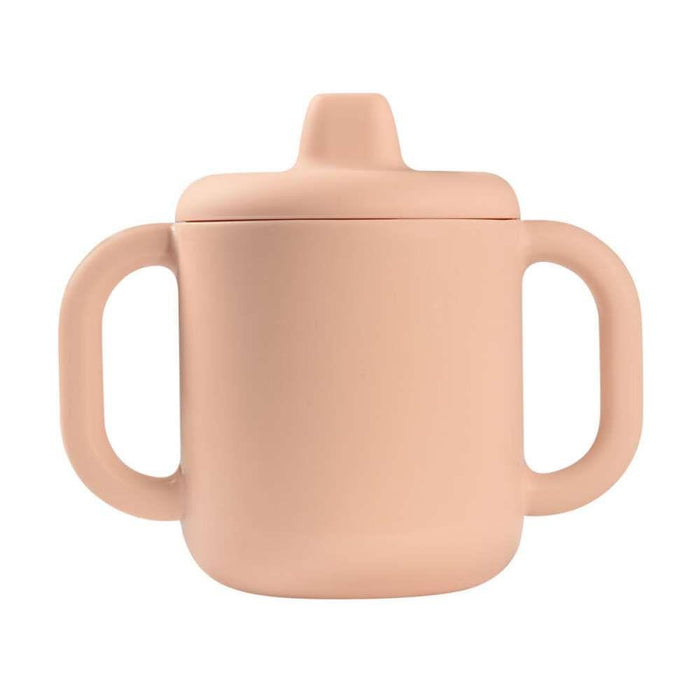 Béaba Vaso Aprendizaje de Silicona Rosa con Asas