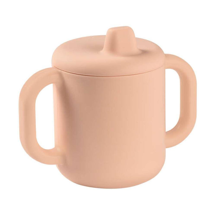 Béaba Vaso Aprendizaje de Silicona Rosa con Asas