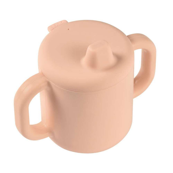 Béaba Vaso Aprendizaje de Silicona Rosa con Asas