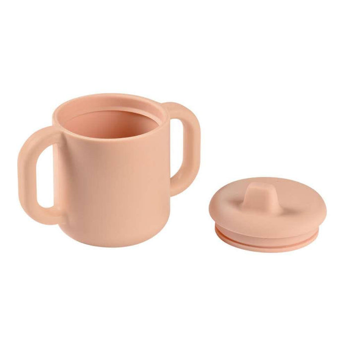 Béaba Vaso Aprendizaje de Silicona Rosa con Asas