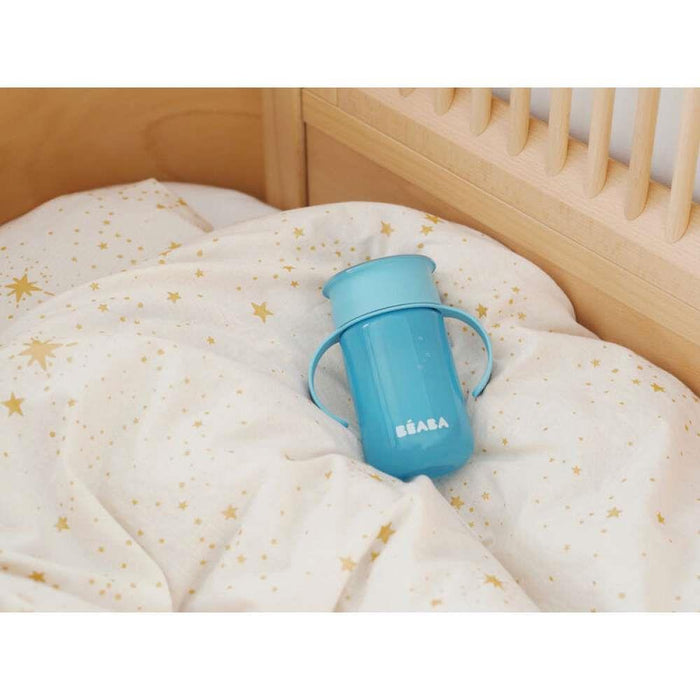 Béaba 360 Vaso de Aprendizaje con Asas 340ml Azul