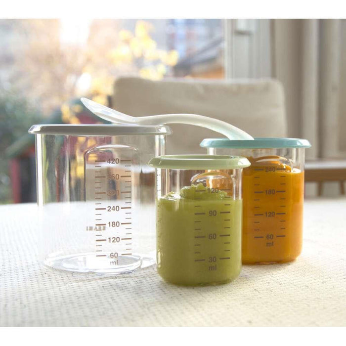 Béaba Airtight Food Container 420ml Tritan Gray