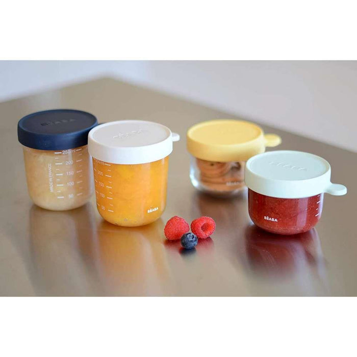 Béaba 4 Airtight Glass Food Containers 150/250ml