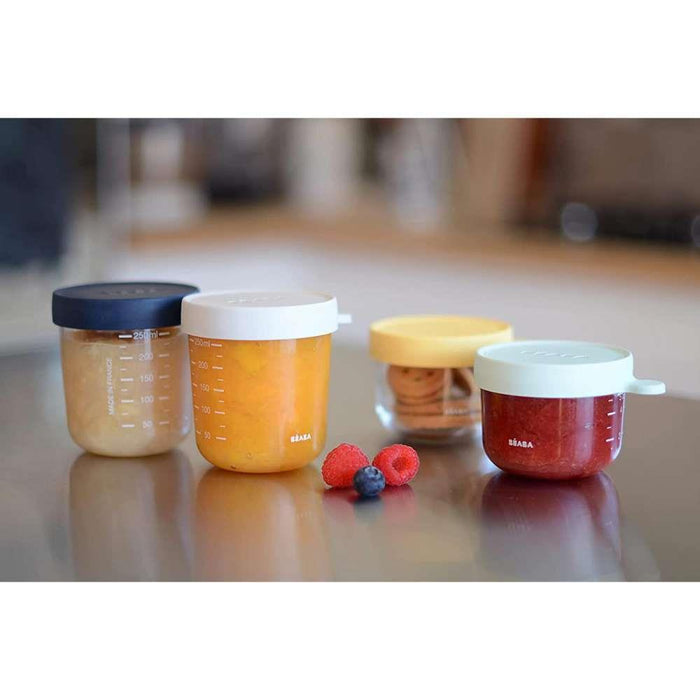 Béaba 4 Airtight Glass Food Containers 150/250ml