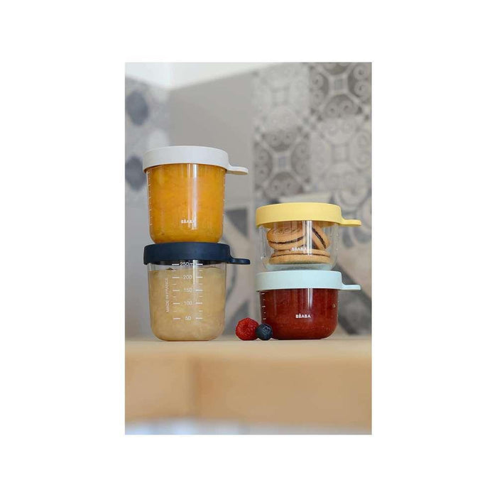 Béaba 4 Airtight Glass Food Containers 150/250ml