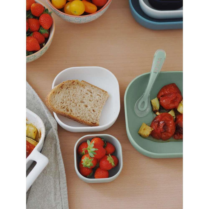 3 Green Silicone/Cotton Bowls