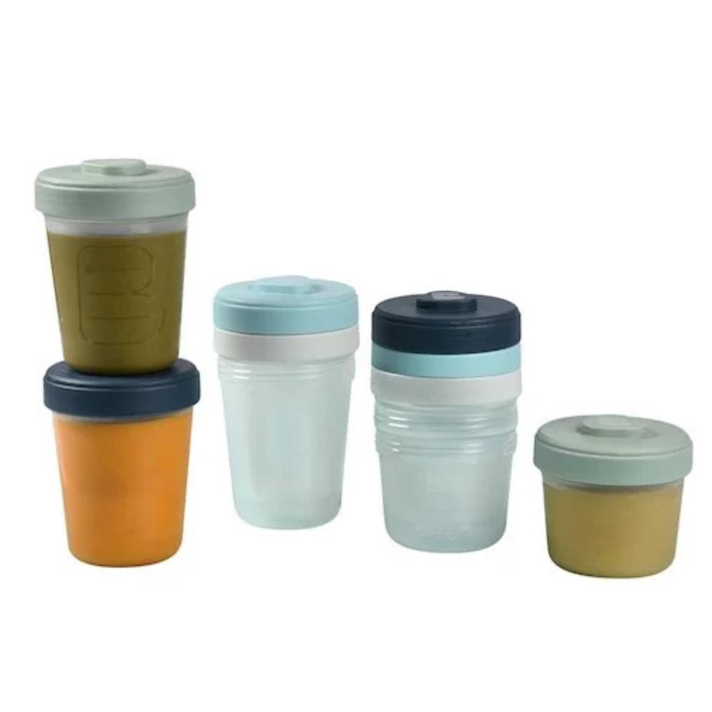Conjunto de 8 Recipientes Herméticos Beaba 150/250ml