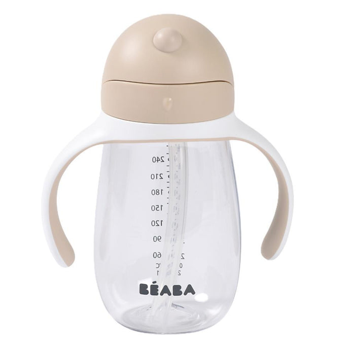 Copo com Palhinha e Asas Beaba Clay Earth 300ml