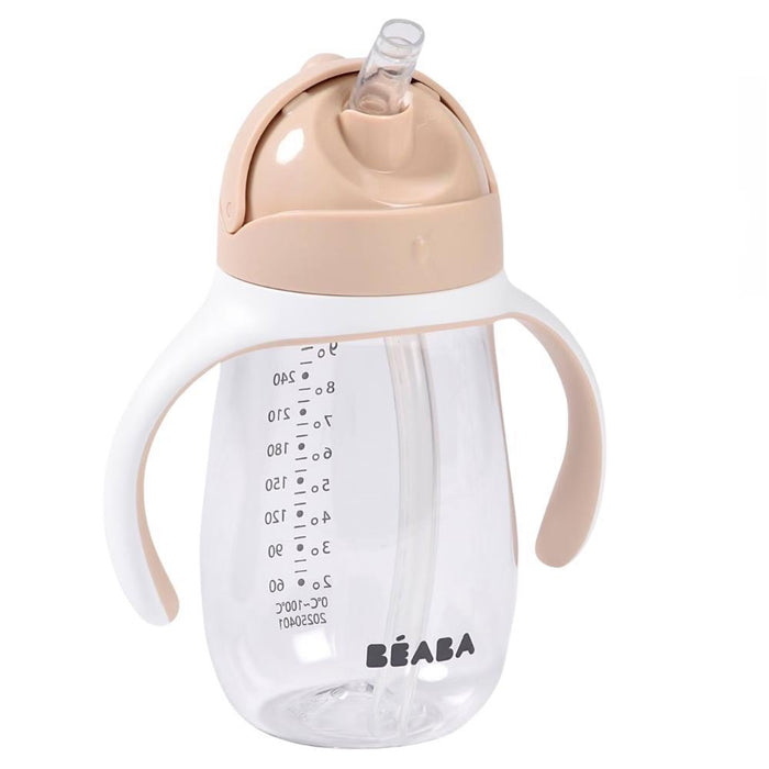 Copo com Palhinha e Asas Beaba Clay Earth 300ml