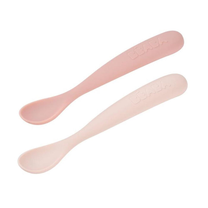 2 Colheres em Silicone com Caixa Beaba Cotton Candy
