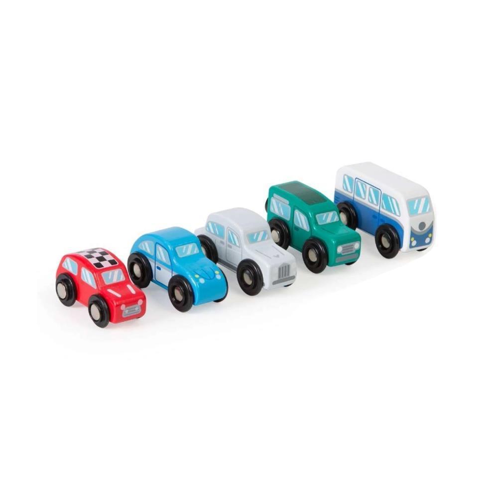 Tidlo Wooden Retro Vehicles Set of 5