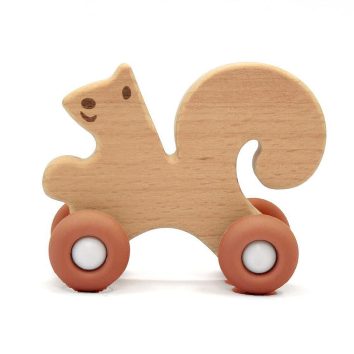Wooden Squirrel with Silicone Wheels