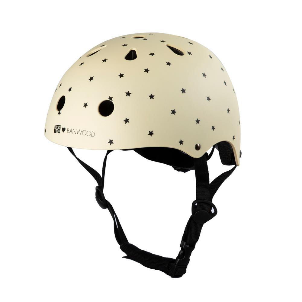 Capacete Banwood Estrelas Matte Cream