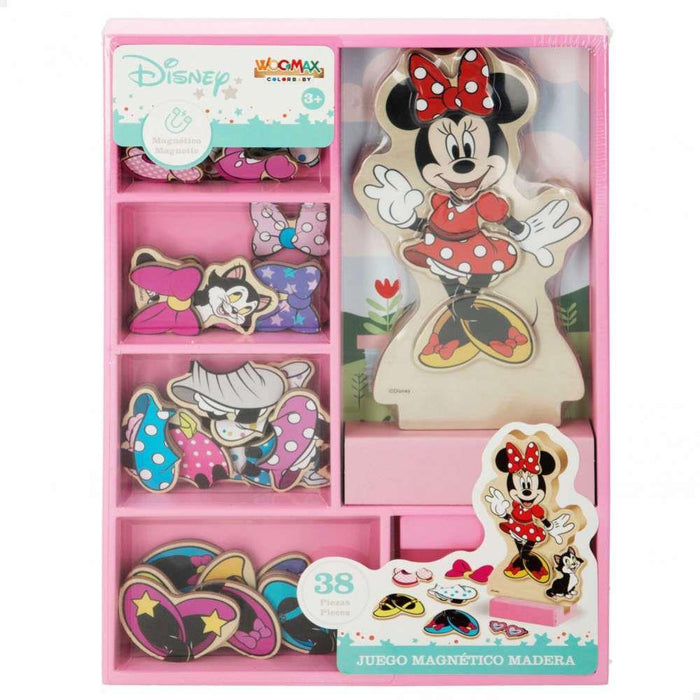 Puzzle Magnético De Madera Vestidos De Minnie