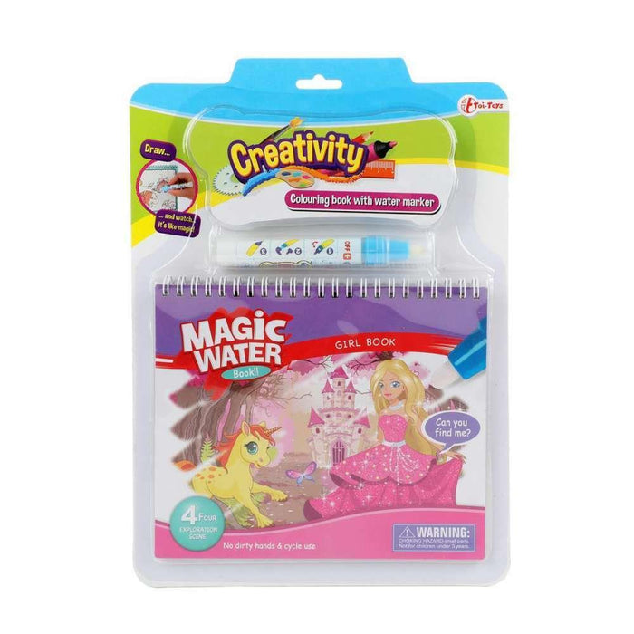 Toi Toys Livro Magic Water Princesas