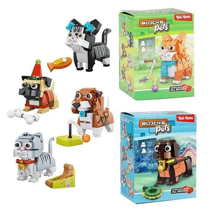Blocks Pets Construção Cães e Gatos
