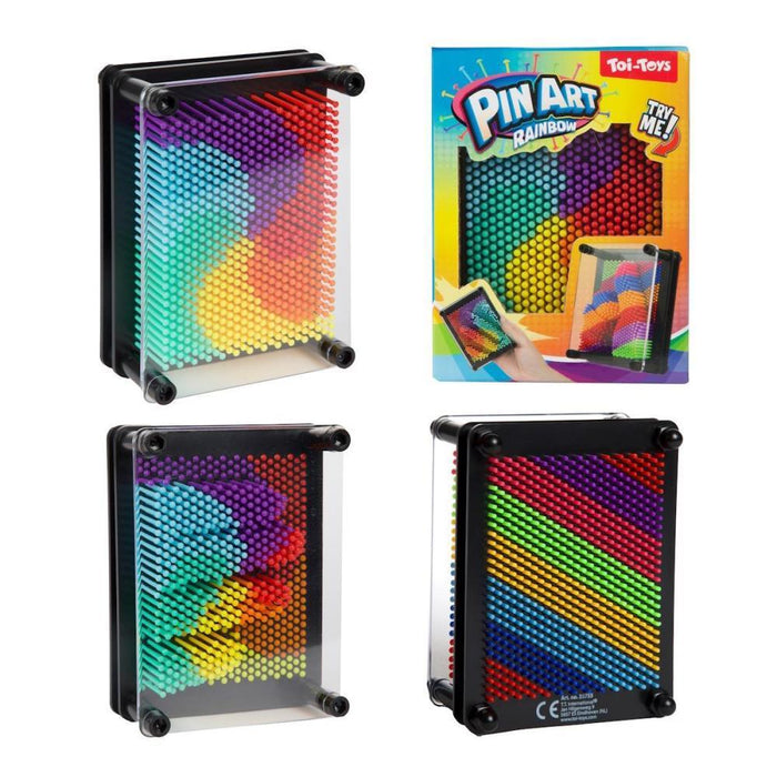 Escultura Toi Toys Pin Art 3D Rainbow 12cm