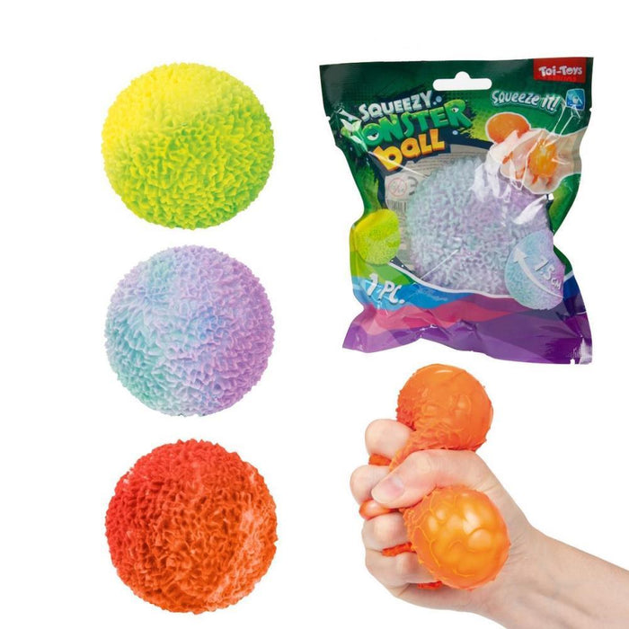 Bola com Textura Squeezy Monster Ball 7cm
