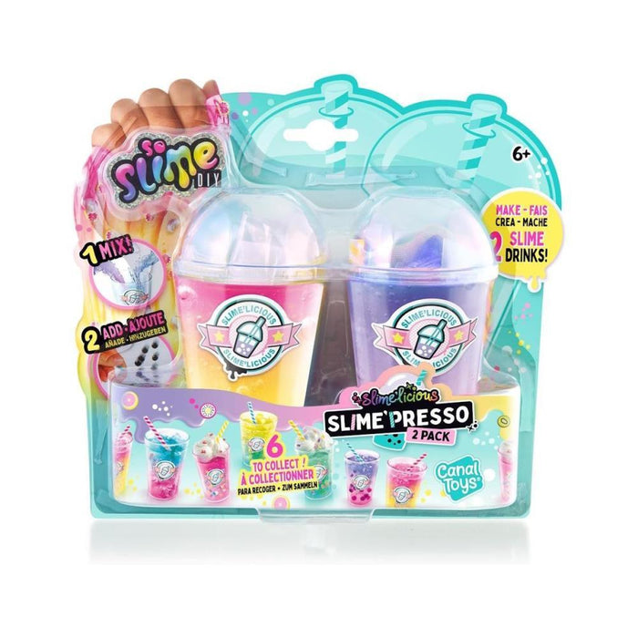 Kit Canal Toys Cria 2 Slime em Copos de Bebidas